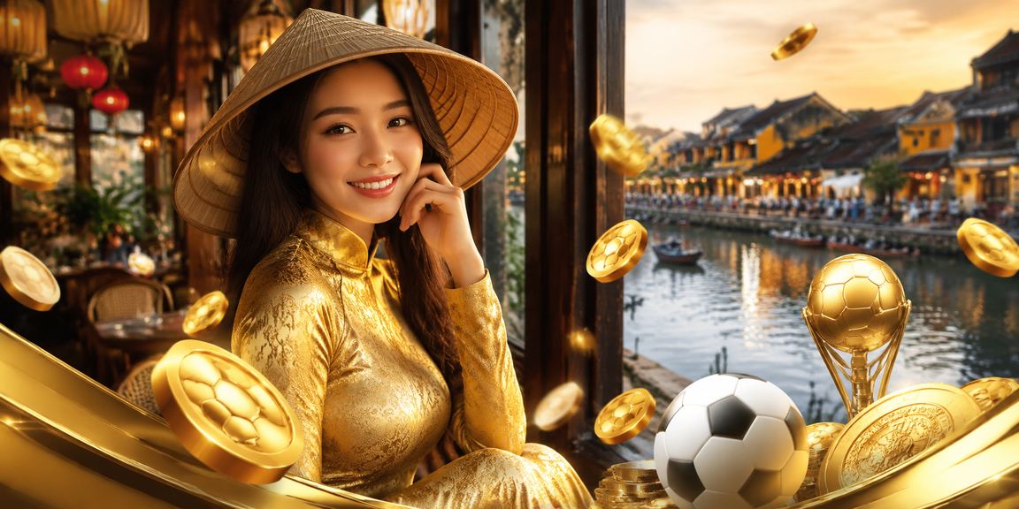 Người dùng xem kèo bóng đá trực tuyến tại phố cổ Hội An vào buổi tối